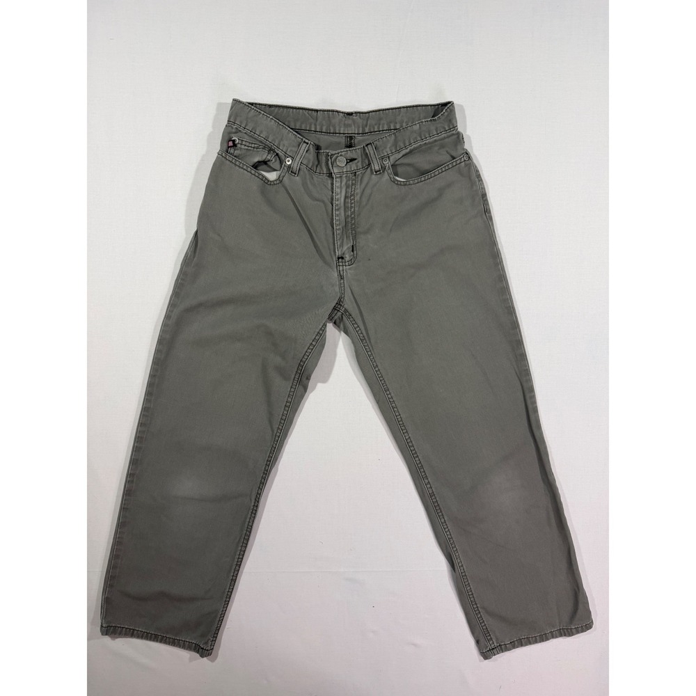 Polo Ralph Lauren Vintage Y2K Straight Leg Pants Olive Green Twill Womens Size 6